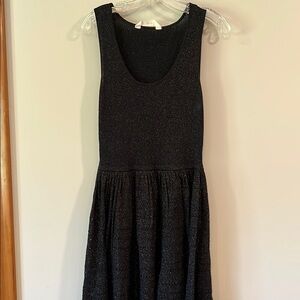 Seed Heritage - Black Sleeveless Fit and Flare Mini Dress, L